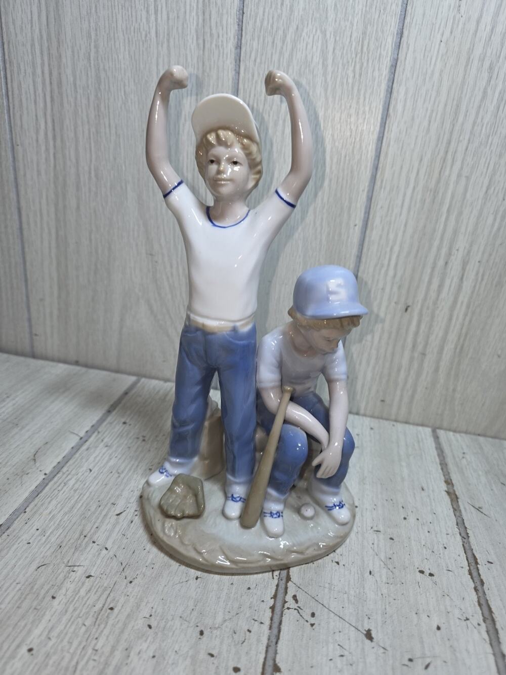 Vtg Paul Sebastian Baseball Players Porcelain Figurine 1989 Boys Room Home Decor